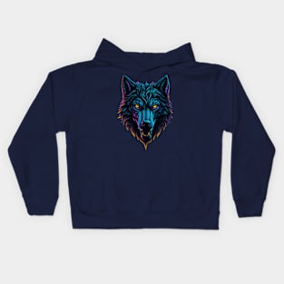 WOLF FACE Kids Hoodie